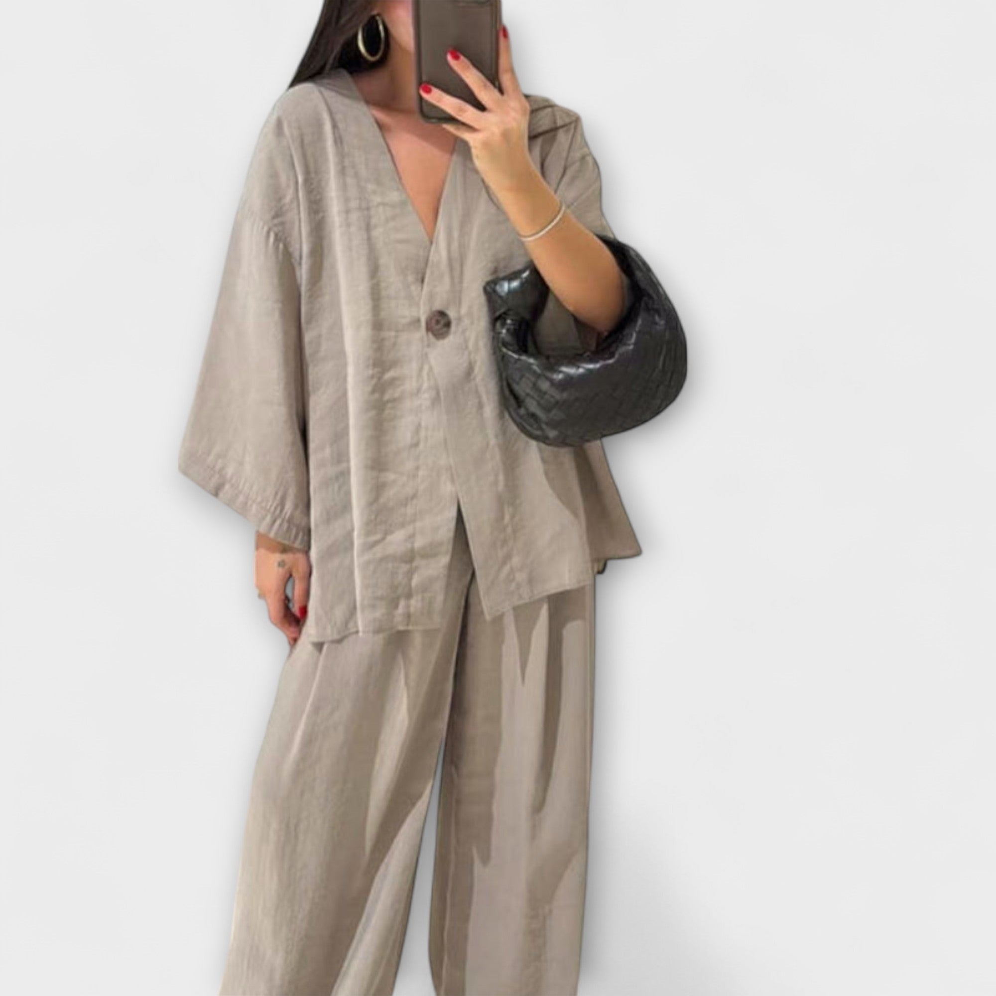 Jacqueline - Dvouvrstvý top a kalhoty