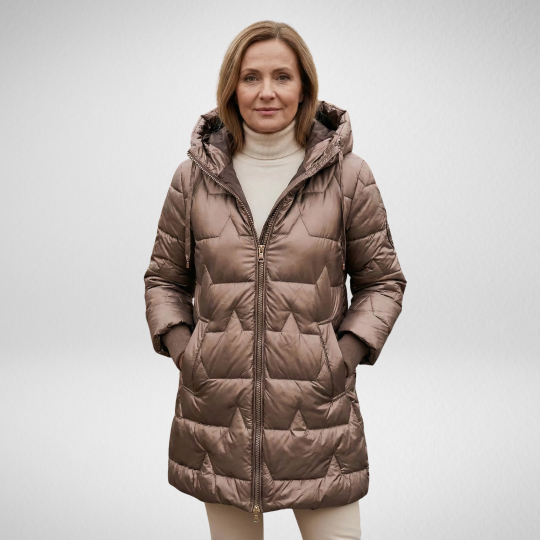 Lina | Dlouhá prošívaná zimní bunda