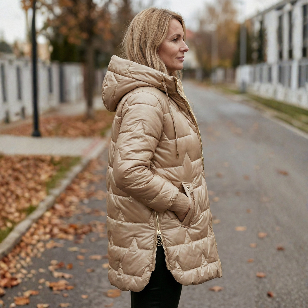 Lina | Dlouhá prošívaná zimní bunda