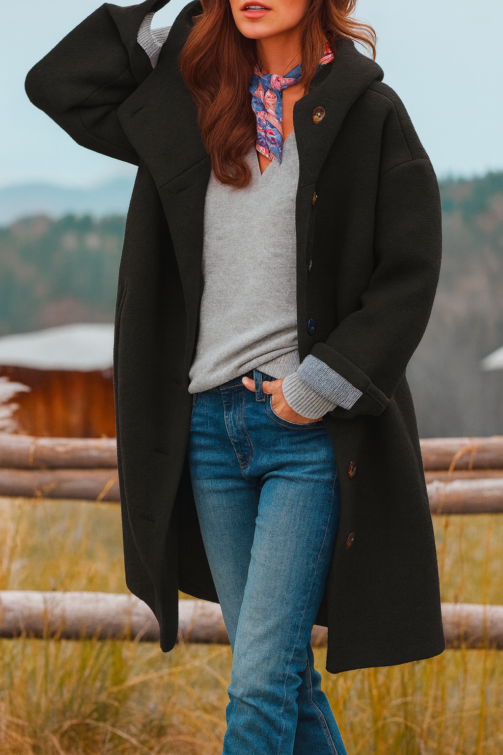 Lara I Bunda s kapucí