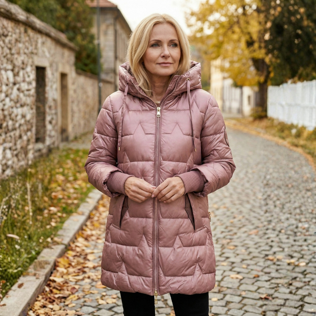 Lina | Dlouhá prošívaná zimní bunda