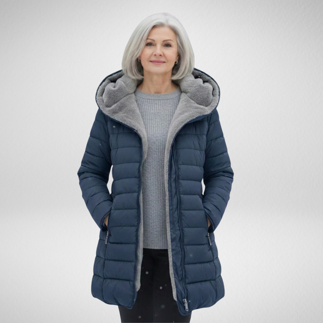 Adéla | Zimní bunda s útulnou podšívkou v kapuci