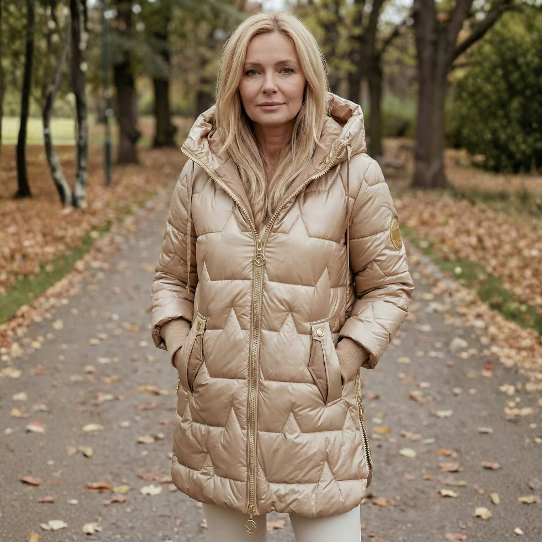 Lina | Dlouhá prošívaná zimní bunda