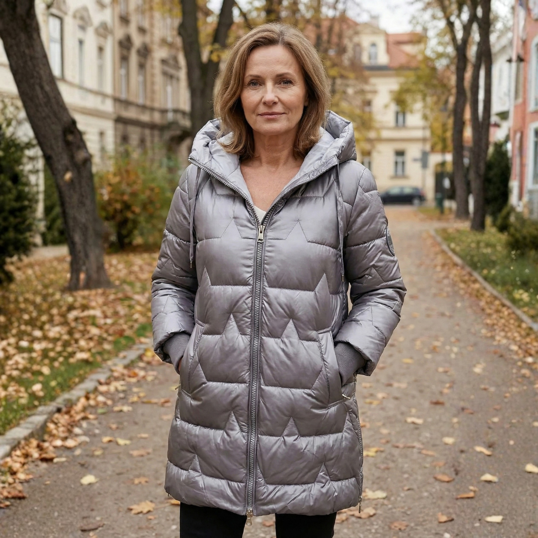 Lina | Dlouhá prošívaná zimní bunda