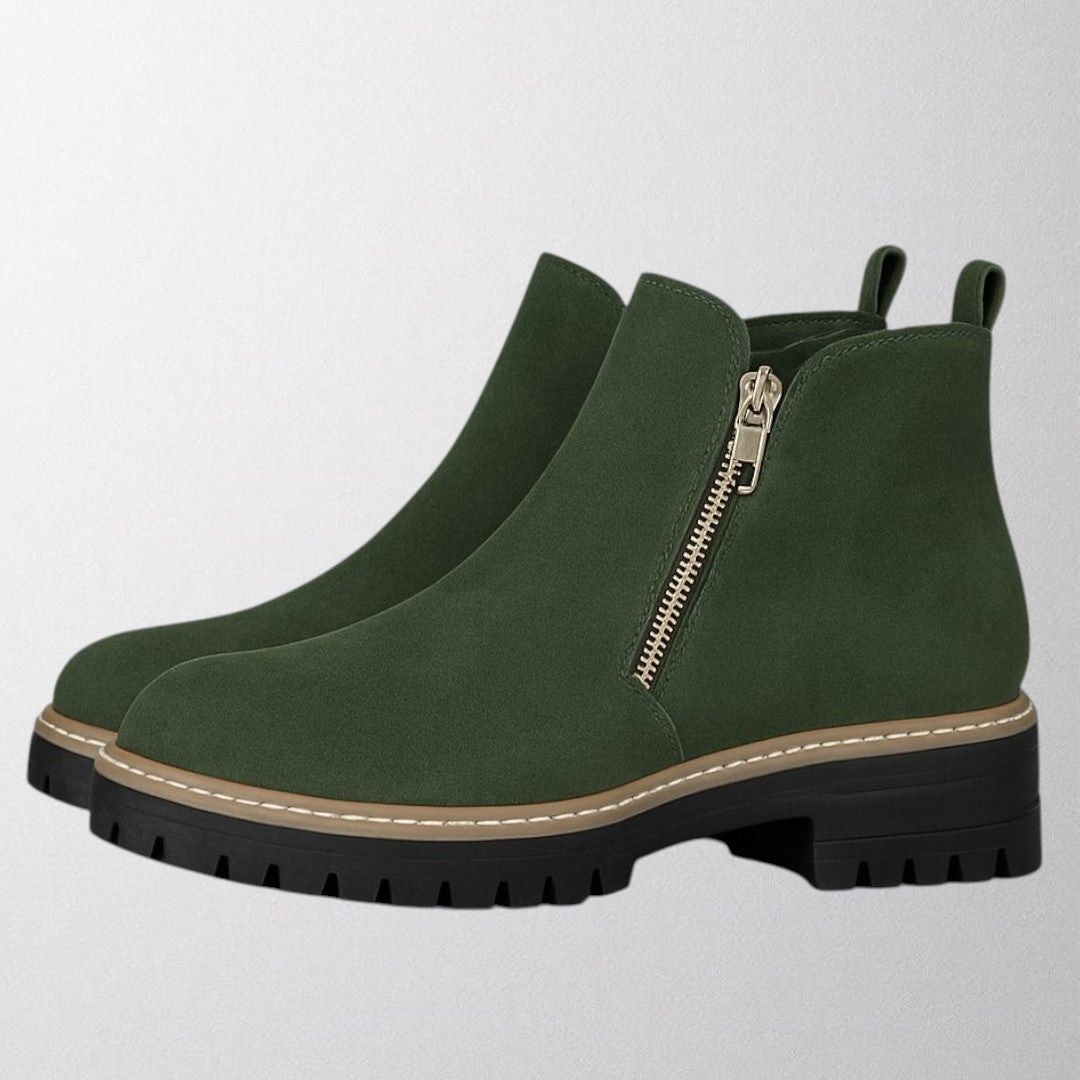 Olivia – Dámská obuv s kulatou špičkou a bočním zipem