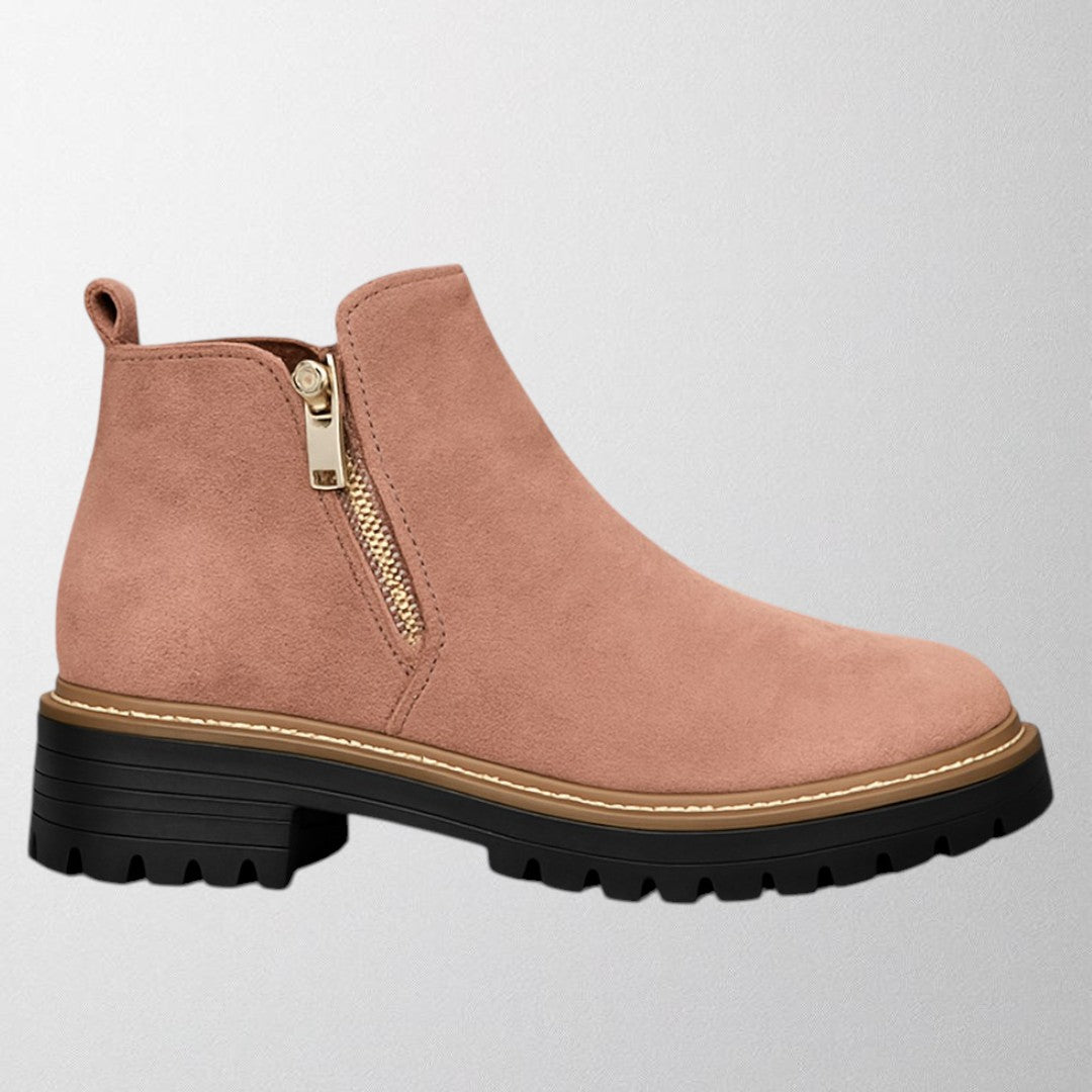 Olivia – Dámská obuv s kulatou špičkou a bočním zipem