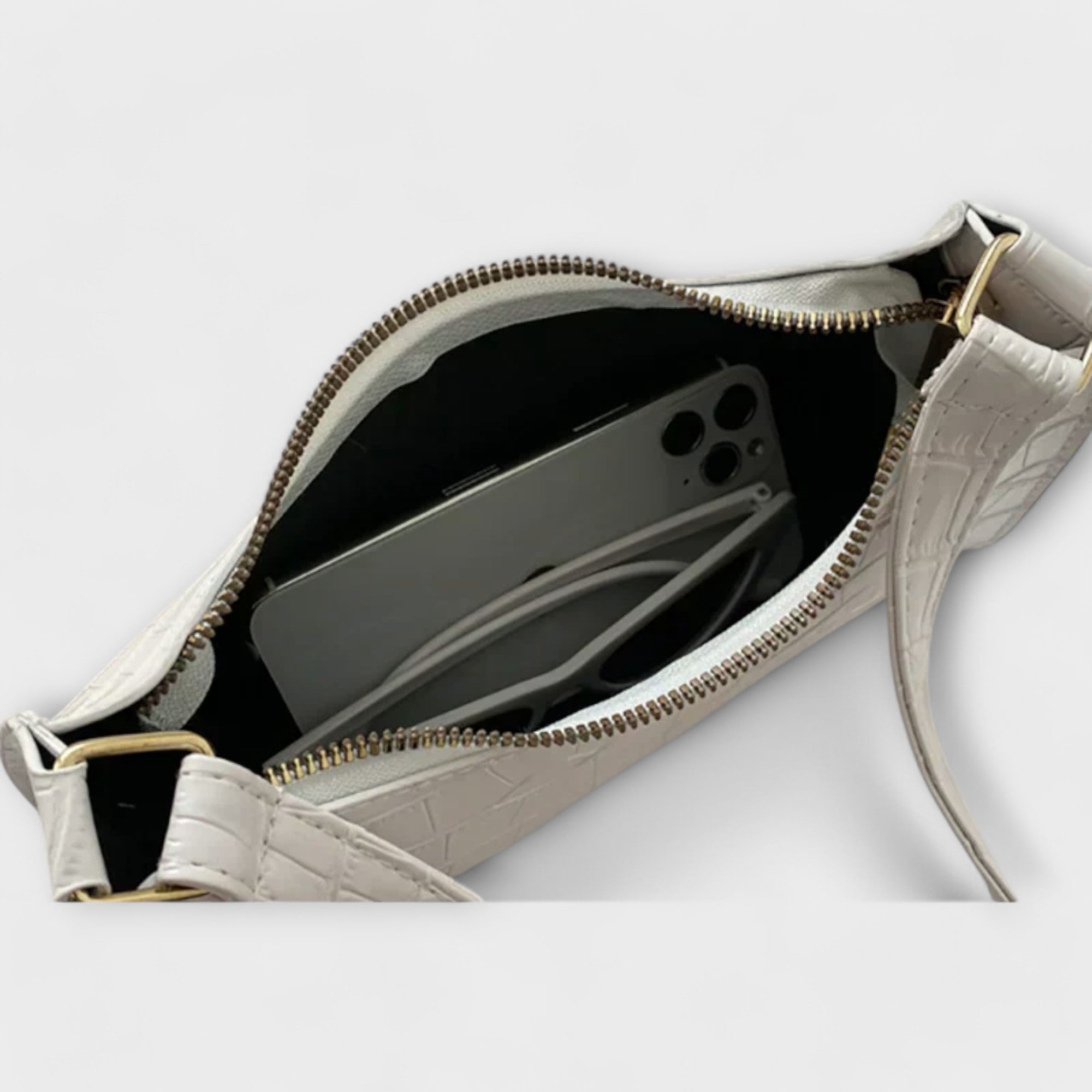 Lora. - Lesklá kožená taška